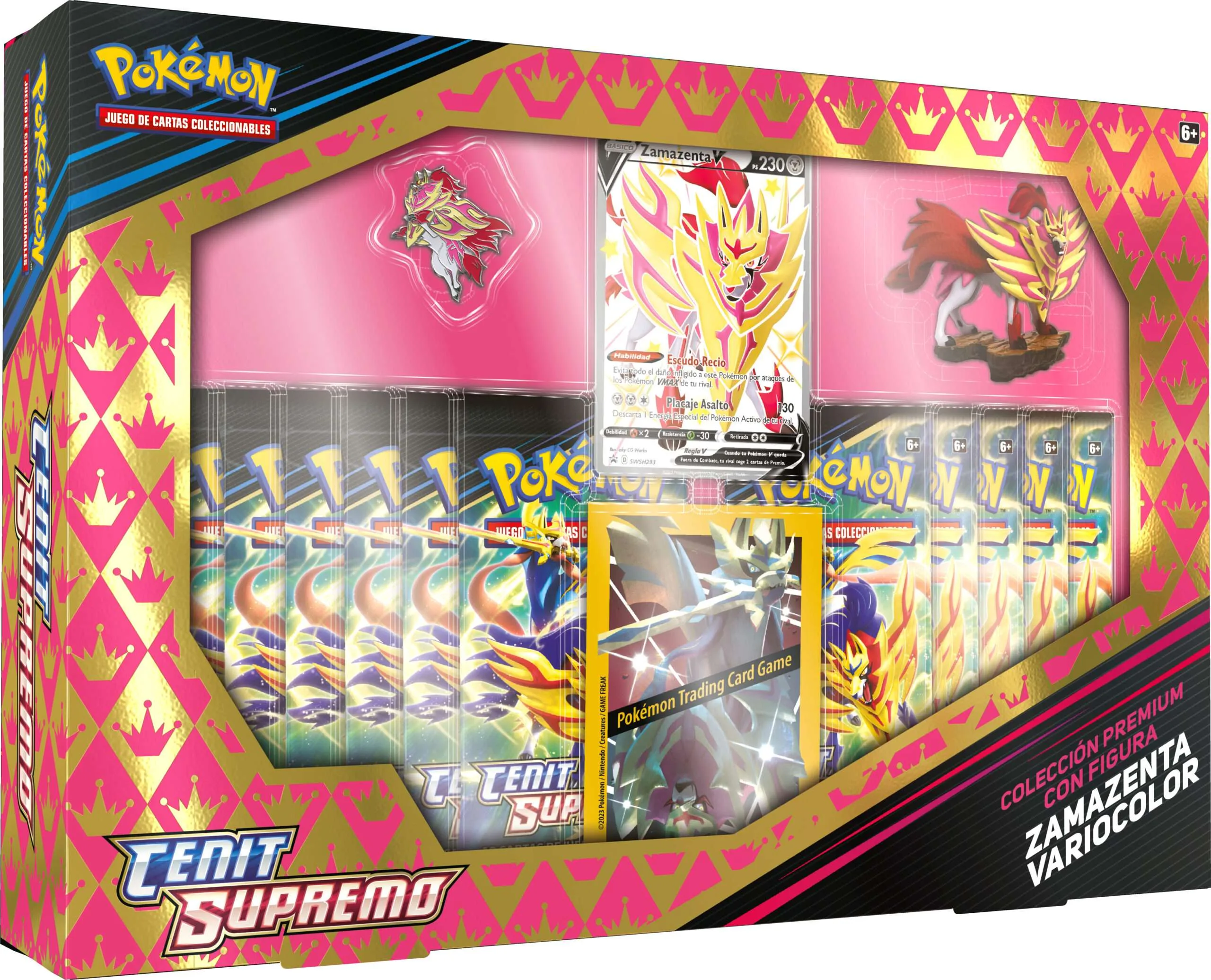 Colección Shiny Zacian/Zamazenta Box SWSH12.5 Cenit Supremo - Crown Zenith - Imagen 1
