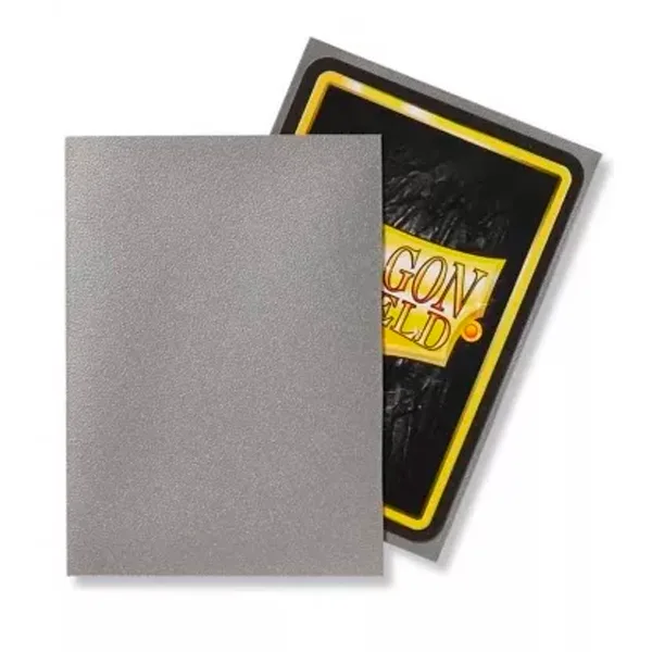 Fundas Standard Plata Matte (100 fundas) Dragon Shield - Imagen 2