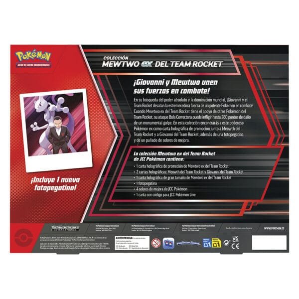 Team Rocket’s Mewtwo ex Box - Español - Imagen 2
