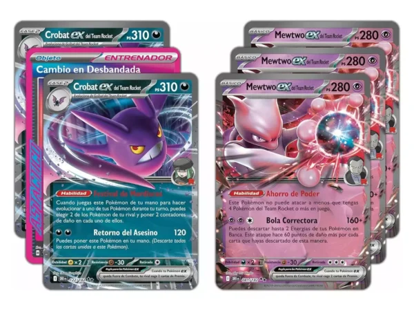 Pokémon TCG Baraja Combate de Liga Mewtwo EX del Team Rocket - Imagen 2